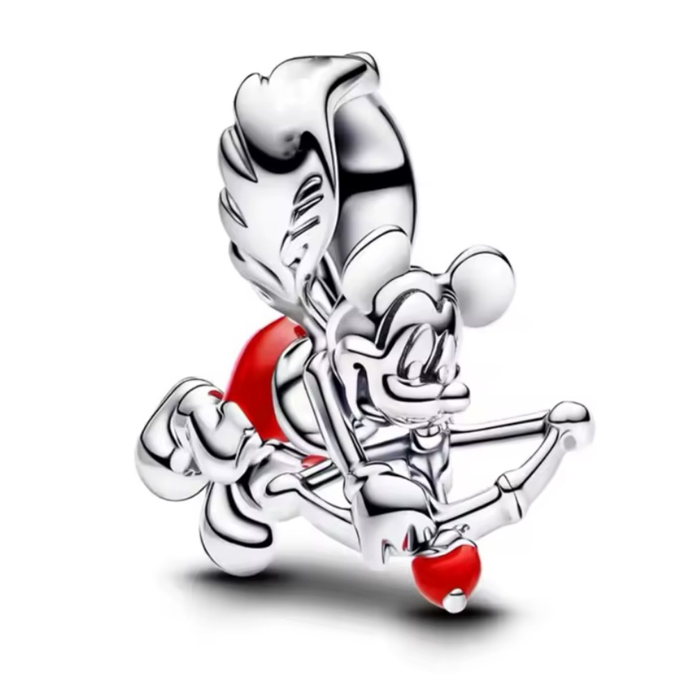 NWOT Disney Mickey Mouse Cupid Charm Sterling Silver 925